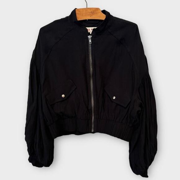 Free People On Pointe Bomber Jacket Size XS - Picture 3 of 8